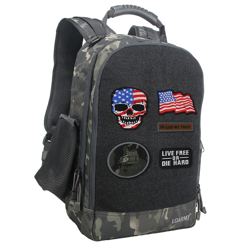 Gear up with our camouflage backpack: versatile, rugged, and perfect for business or adventure!